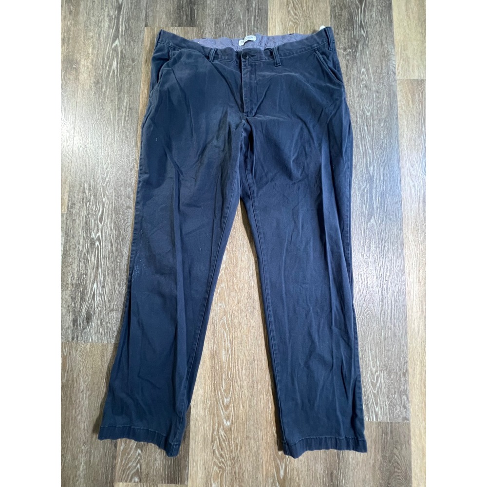 Work pants Nautica Flex Classic Fit Chinos Mens 40x34 Navy Blue Stretch Cotton